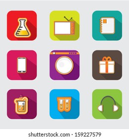 Flat icons for Web and Mobile 