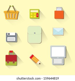 Flat icons for Web and Mobile App