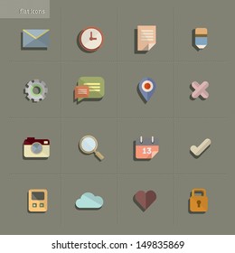 Flat Icons for Web and Mobile Applications