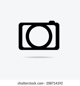 Flat icons for web and mobile applications. Camera icon.