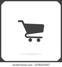 Flat icons for Web and Mobile applications. Shoping cart icon.