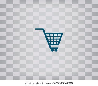 Iconos planos para aplicaciones de Web y móviles. Icono de Carrito de compras.