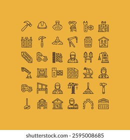 flat icons for web and mobile applications set.