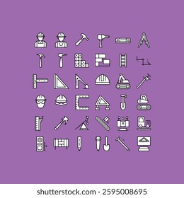 flat icons for web and mobile applications set.