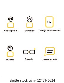 flat icons for website