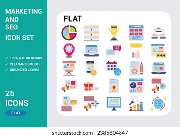 FLAT Icons with White Background Free Vector