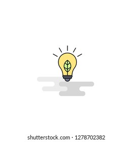 Flat Idea Icon. Vector