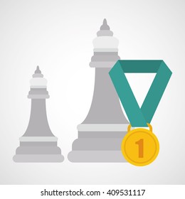 Flat illustration about achievement design