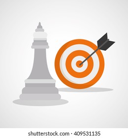 Flat illustration about achievement design