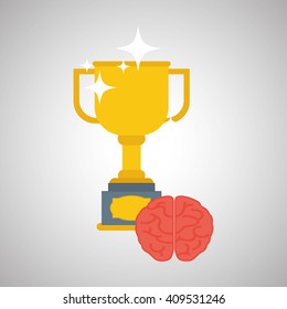 Flat illustration about achievement design