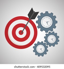 Flat illustration about achievement design