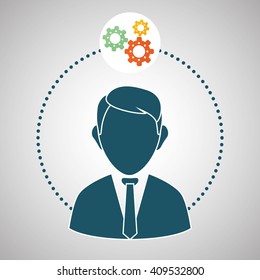 Flat illustration about achievement design