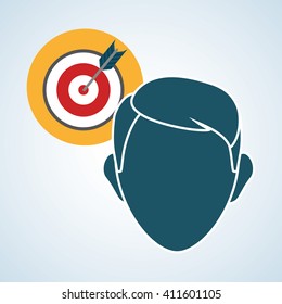 Flat illustration about achievement design