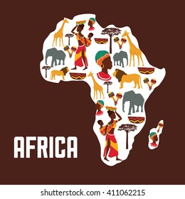 Africa Infographics Data Icons Elements Illustrations Stock Vector ...