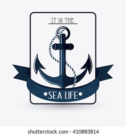 Flat illustration about anchor design 