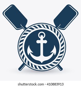 Flat illustration about anchor design 