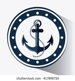 Flat illustration about anchor design 