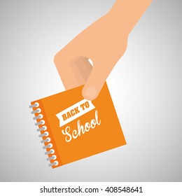 Flat illustration about back to school design