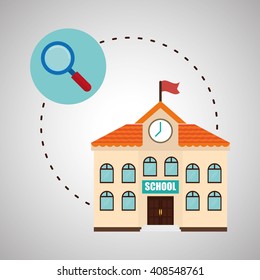 Flat illustration about back to school design