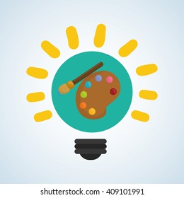 Flat illustration about back to school design, education related