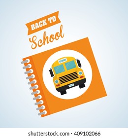 Flat illustration about back to school design, education related, education related
