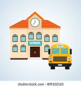 Flat illustration about back to school design, education related, education related