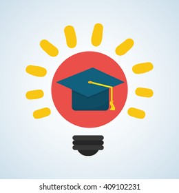 Flat illustration about back to school design, education related