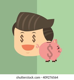 Flat illustration about businesspeople design, vector cartoon