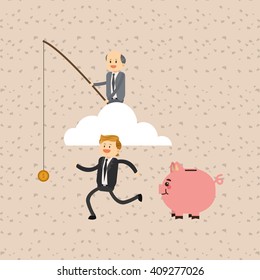 Flat illustration about businesspeople design , vector cartoon