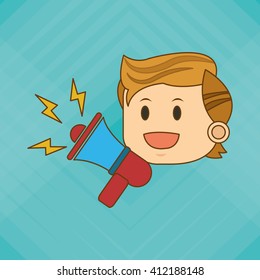 Flat illustration about businesspeople design , vector cartoon