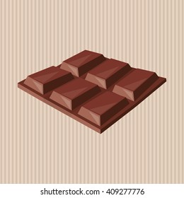 Flat illustration about chocolate design , sweet and delicious