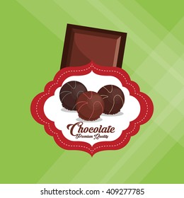 Flat illustration about chocolate design , sweet and delicious