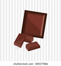 Flat illustration about chocolate design , sweet and delicious