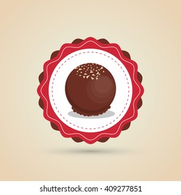 Flat illustration about chocolate design , sweet and delicious