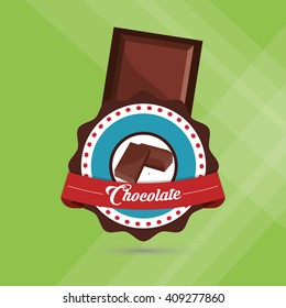 Flat illustration about chocolate design , sweet and delicious