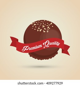 Flat illustration about chocolate design , sweet and delicious