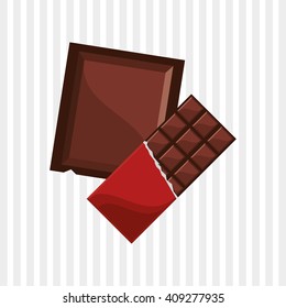 Flat illustration about chocolate design , sweet and delicious