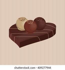 Flat illustration about chocolate design , sweet and delicious
