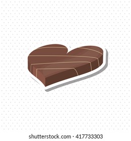 Flat illustration about chocolate design , sweet and delicious