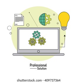 Flat illustration about customer service design 