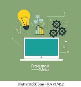 Flat illustration about customer service design 