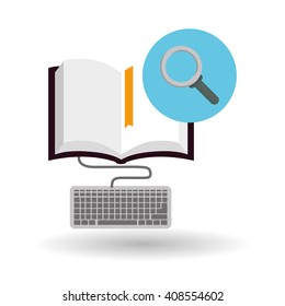 Flat illustration about digital marketing design 