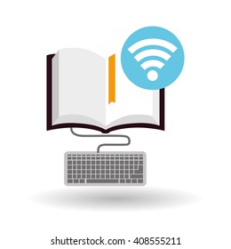 Flat illustration about digital marketing design 