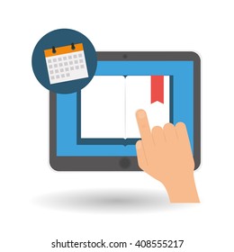 Flat illustration about digital marketing design 