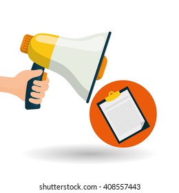 Flat illustration about digital marketing design 