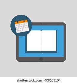Flat illustration about digital marketing design 