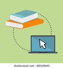 Flat illustration about digital marketing design 