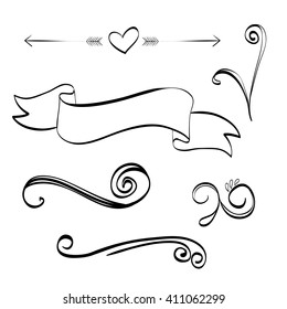 Flat illustration about Doodle design