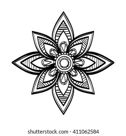Flat illustration about Doodle design