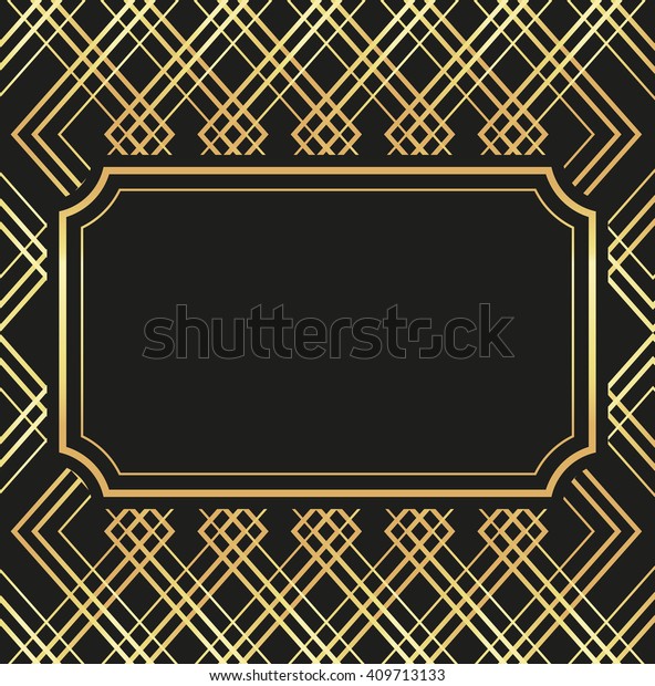 Flat Illustration About Gatsby Background Design Stock Vector (Royalty